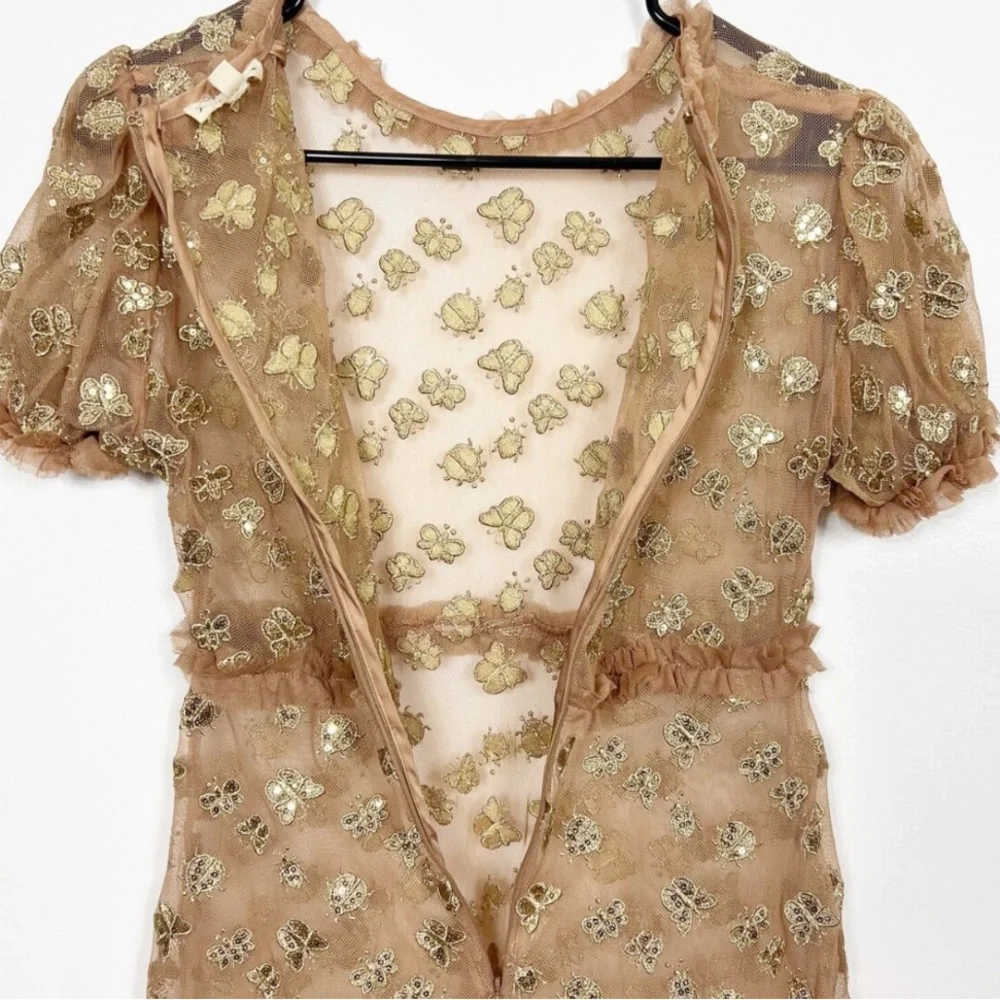 For Love and Lemons golden garden tulle dress - Picture 11 of 13